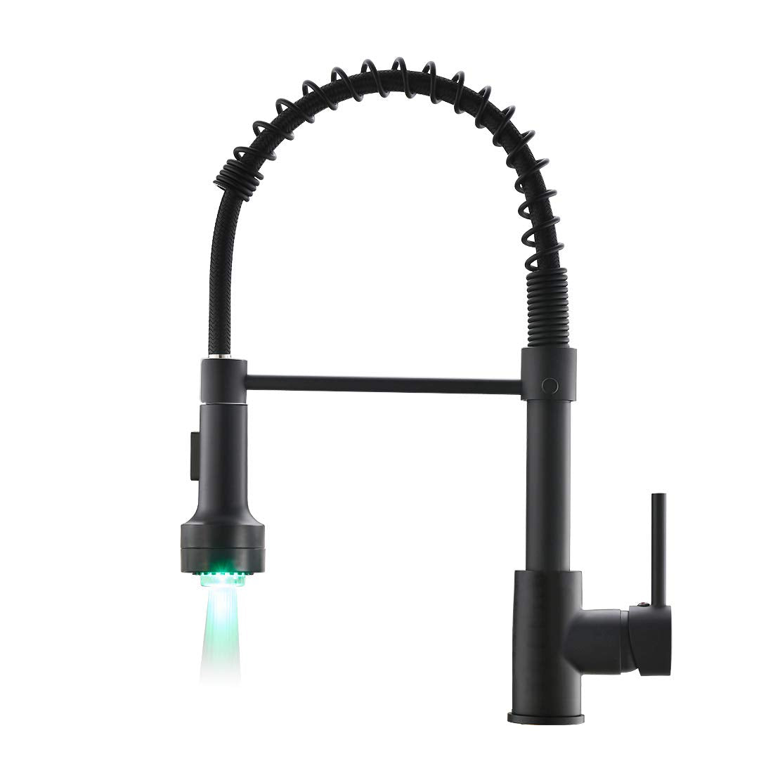 AIMADI Modern Kitchen Faucet Pull Down Sprayer,Stainless Steel Single Handle Kitchen Sink Faucet with LED Light,Brushed Nickel