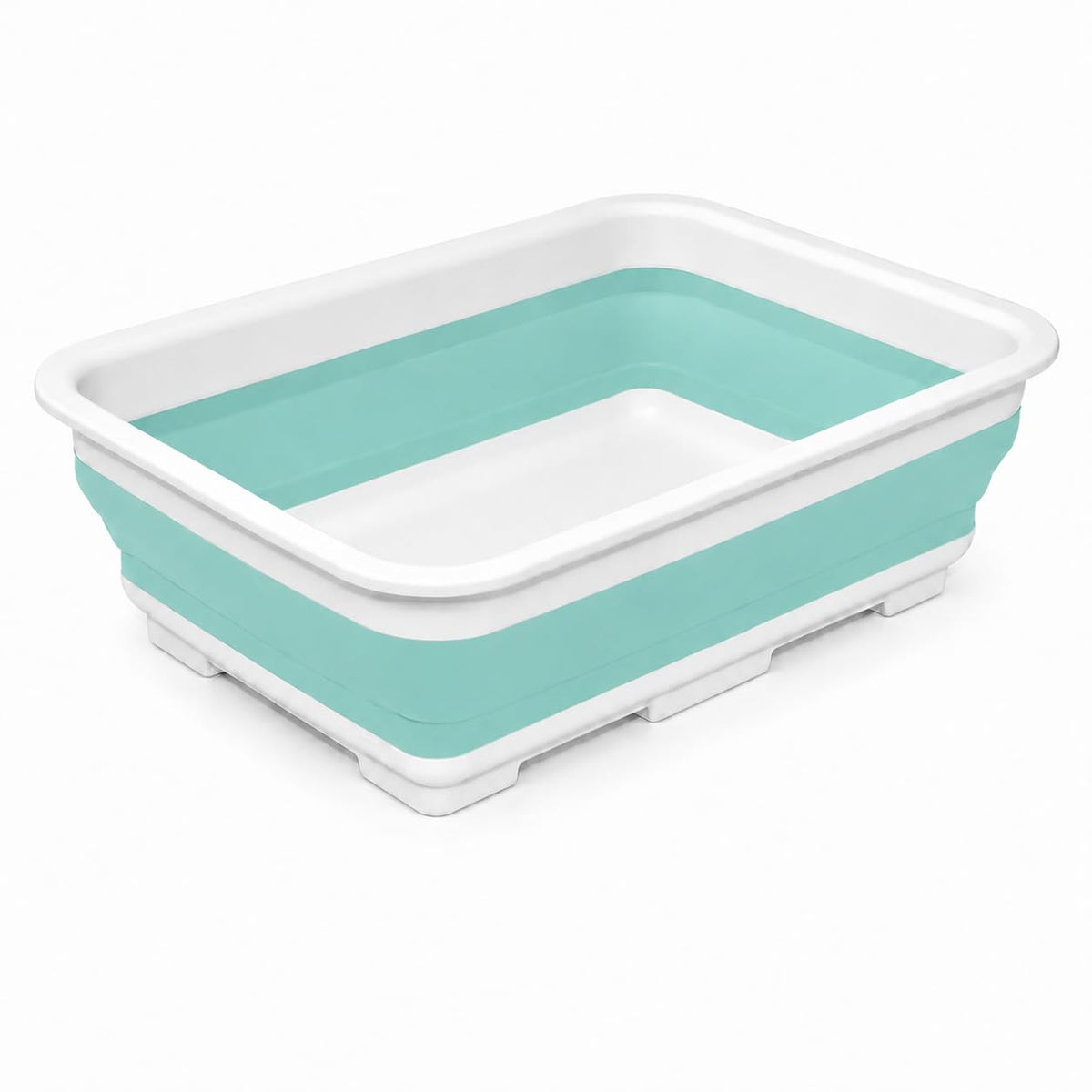 Goderewild Collapsible Dish Pan, 10L (2.6 Gal) Foldable Sink Tub, Gray