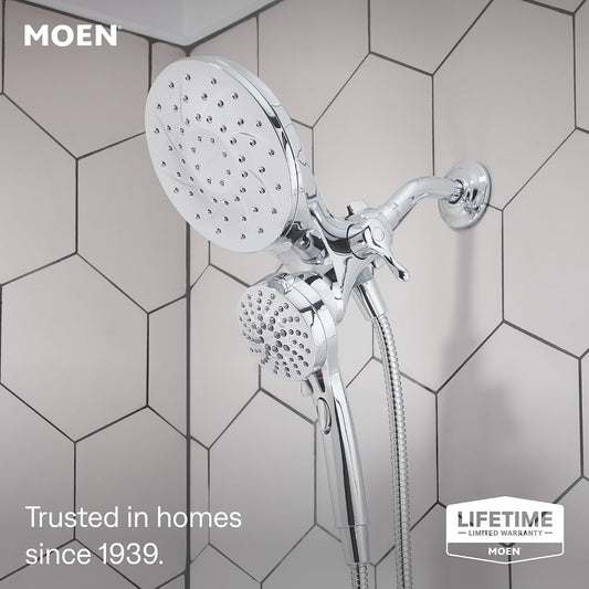 Moen 26009 Engage Magnetix Chrome 2-in-1 Rain Shower Head & Handshower