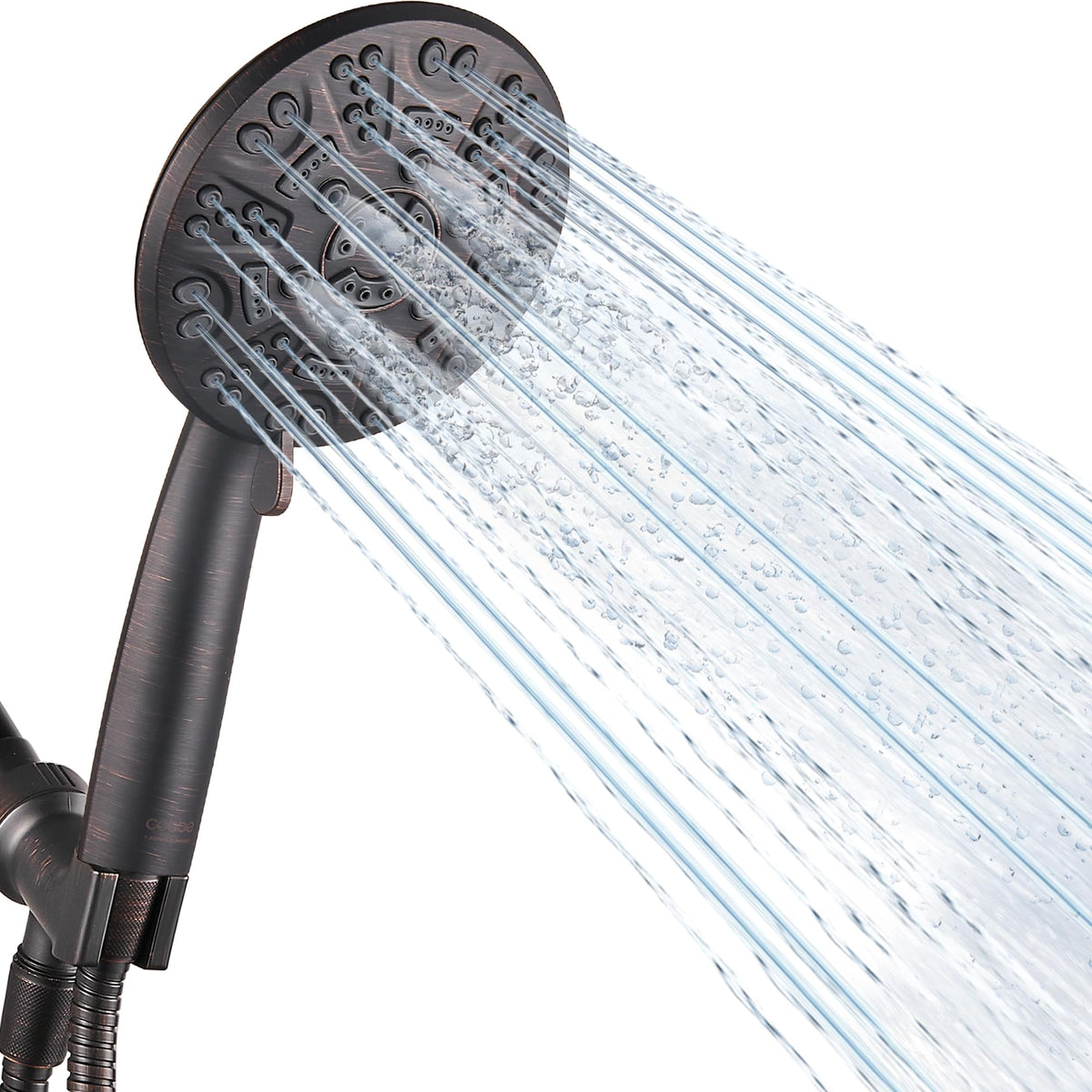 Cobbe 8-Setting Handheld Shower Head, Water-Saving Design, Matte Black
