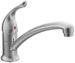 Moen Chateau Chrome One-Handle Single Hole Low Arc Standard Kitchen Faucet, 7423