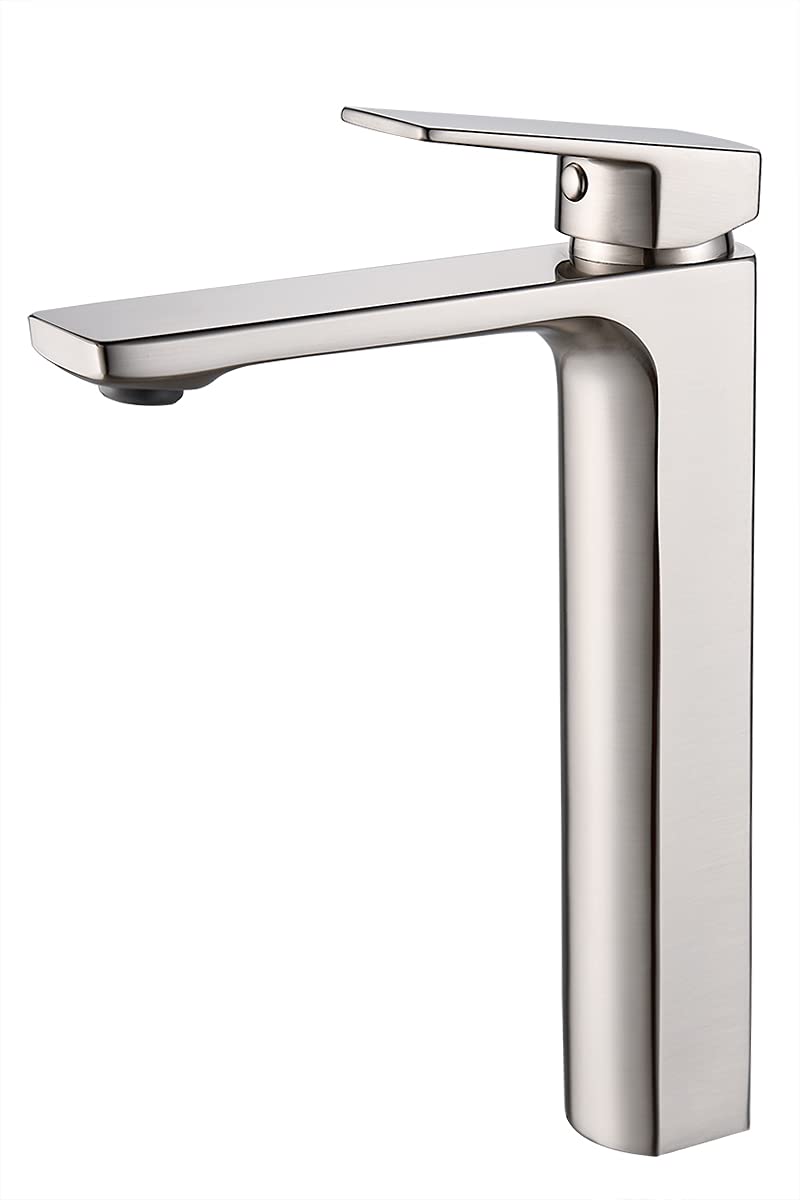 VOTON Chrome Bathroom Faucet Single Handle Bathroom Sink Faucet Lavatory Vanity Faucet with Pop Up Drain & Water Supply Lines