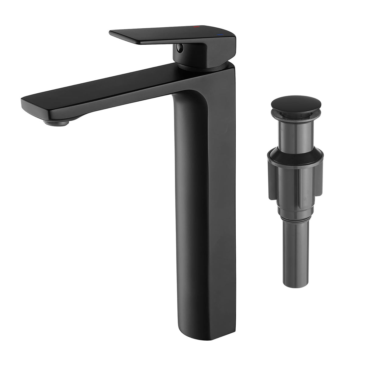 VOTON Chrome Bathroom Faucet Single Handle Bathroom Sink Faucet Lavatory Vanity Faucet with Pop Up Drain & Water Supply Lines