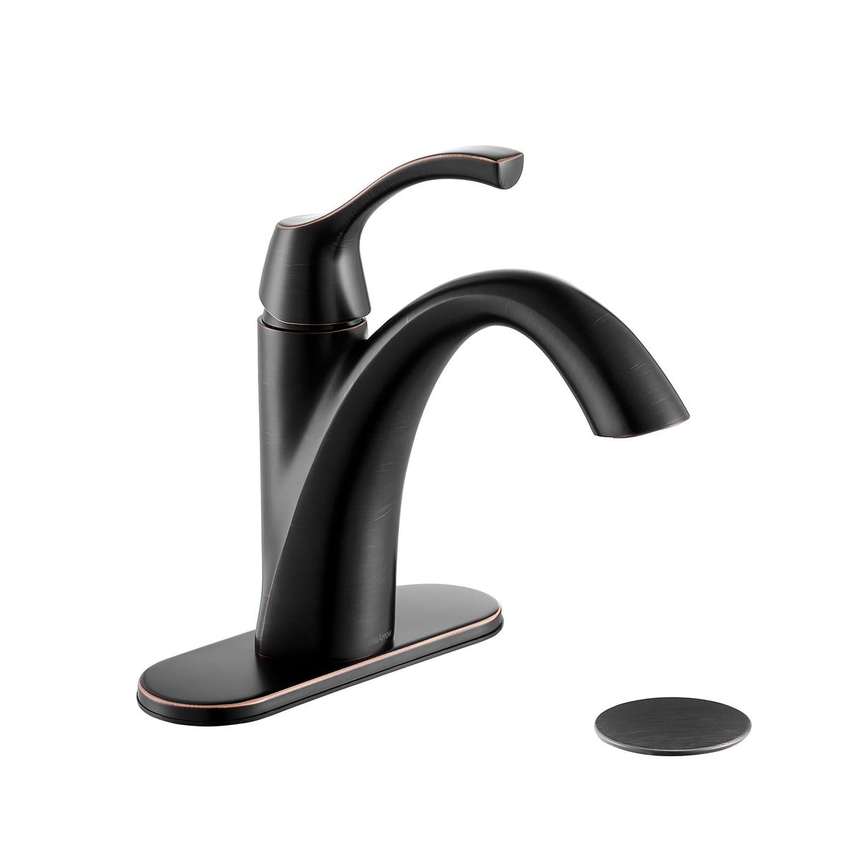 TimeArrow Bathroom Faucet Brushed Nickel with Drain and Water Supply Lines