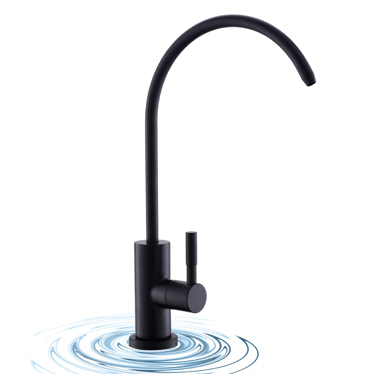 WEWE Black Kitchen Faucet with Pull Down Sprayer, High Arc Bar Sink Faucet