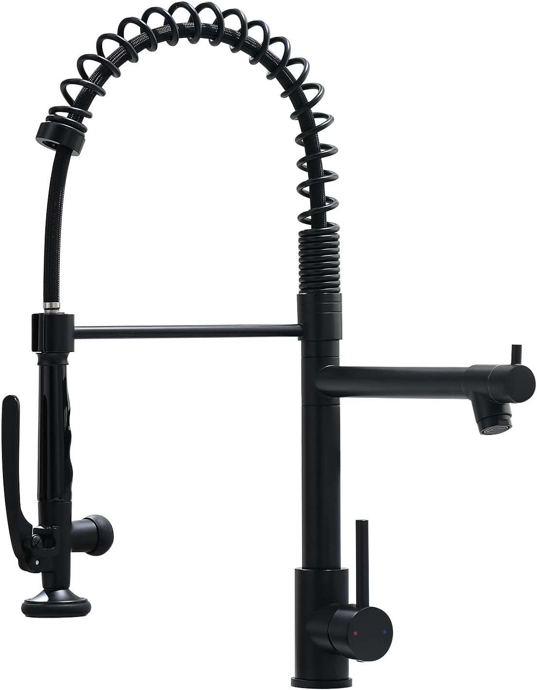 Fapully Black Kitchen Faucet,Commercial Pull Down Kitchen Sink Faucet