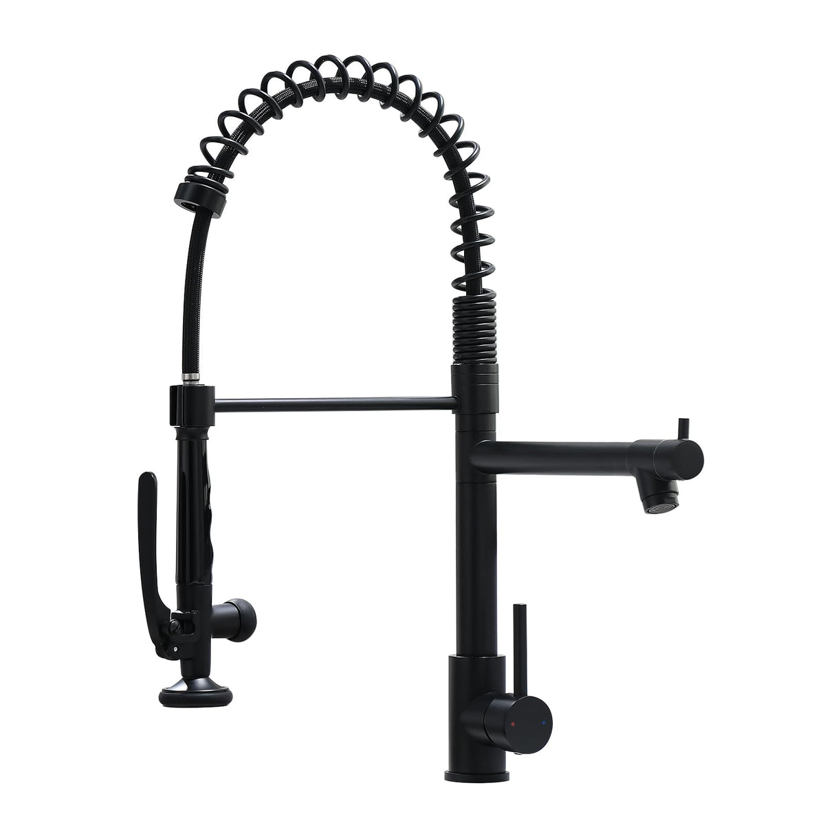 Fapully Black Kitchen Faucet,Commercial Pull Down Kitchen Sink Faucet