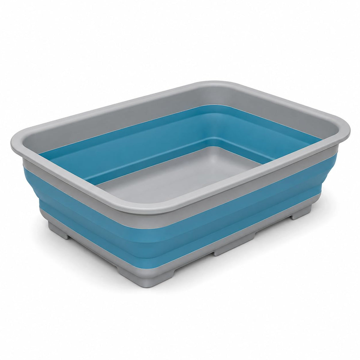 Goderewild Collapsible Dish Pan, 10L (2.6 Gal) Foldable Sink Tub, Gray