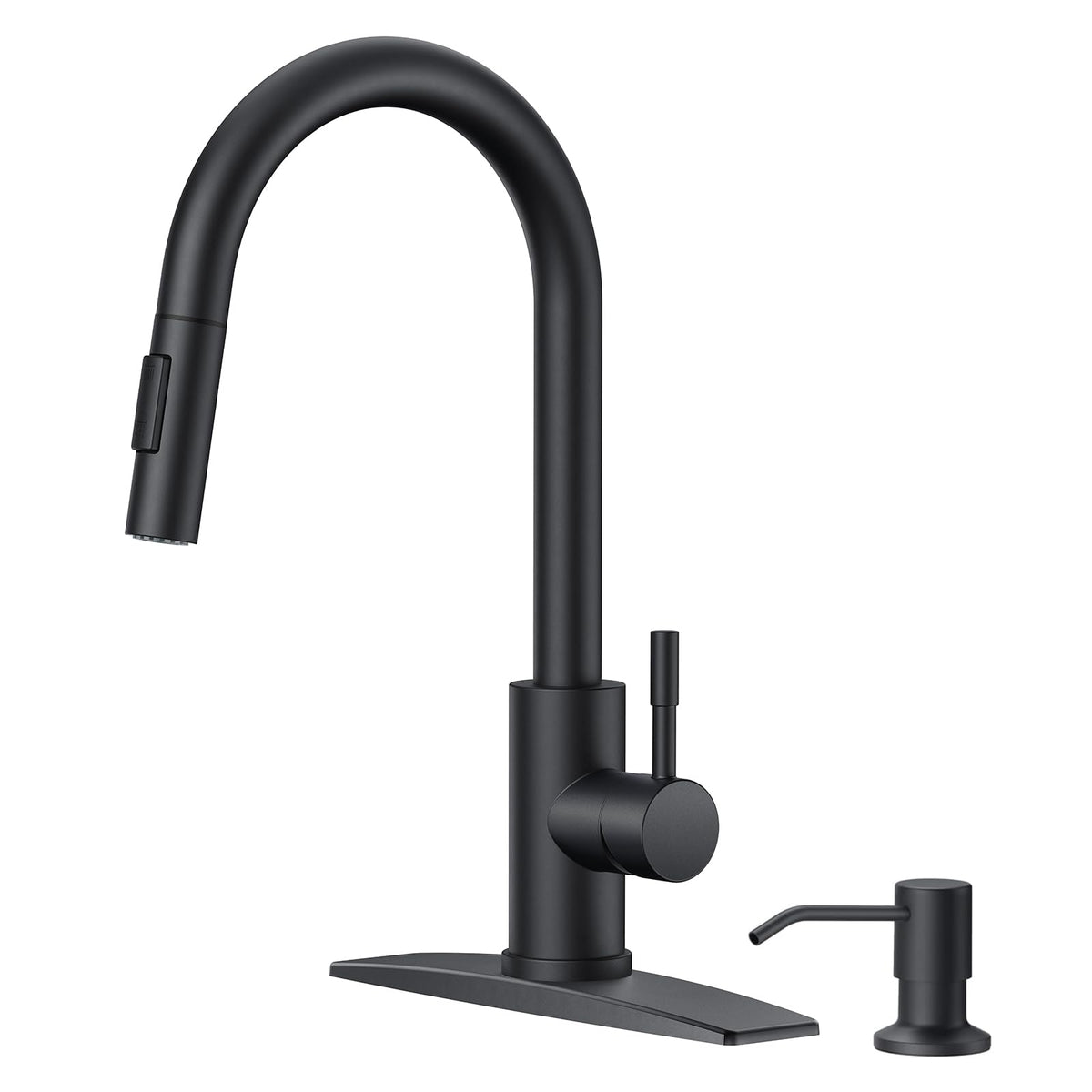 FORIOUS Kitchen Faucet with Pull Down Sprayer, Modern Brushed Nickel