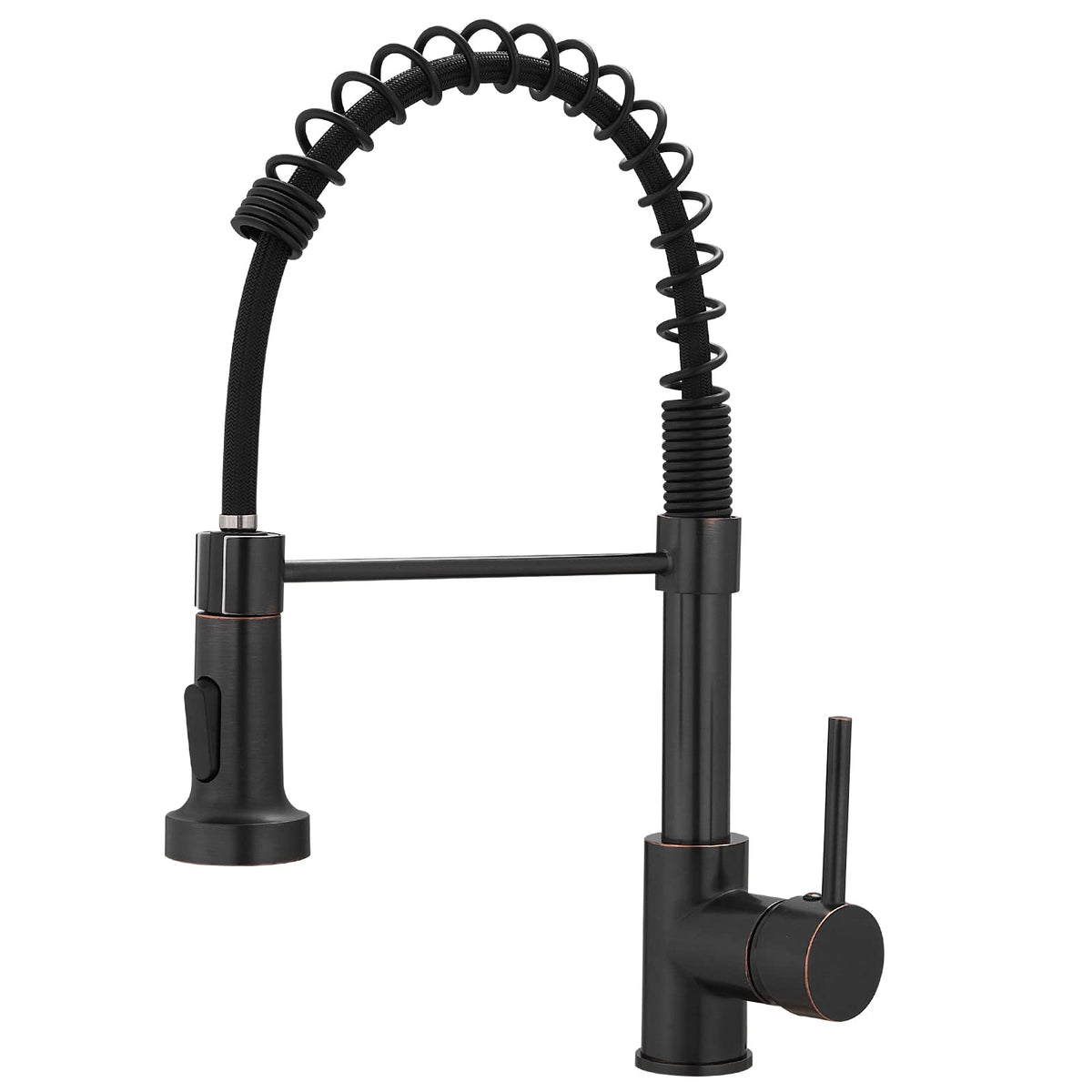 AIMADI Modern Kitchen Faucet Pull Down Sprayer,Stainless Steel Single Handle Kitchen Sink Faucet with LED Light,Brushed Nickel