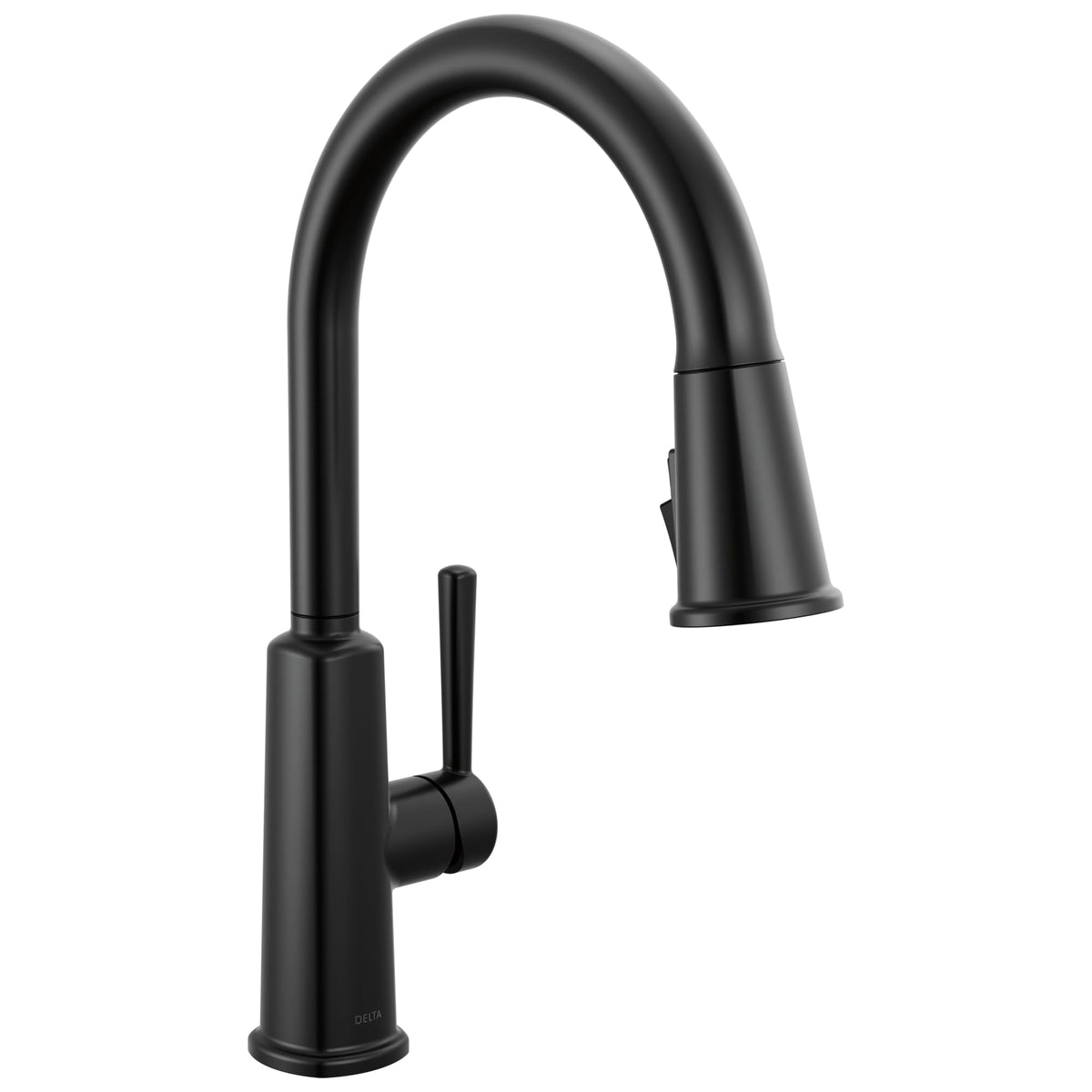 Delta Finnridge Brushed Gold Kitchen Faucet with Pull Down Sprayer, High Pressure ProClean Spray Modern Single Hole Kitchen Sink Faucet, Champagne Bronze 19730LF-CZ