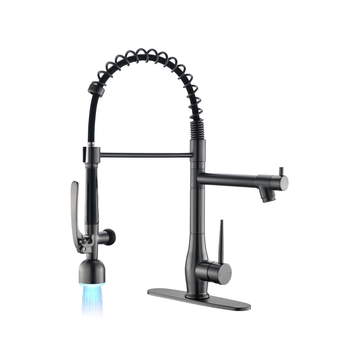 GIMILI Commercial Kitchen Sink Faucet with Pull Down Sprayer Brushed Nickel