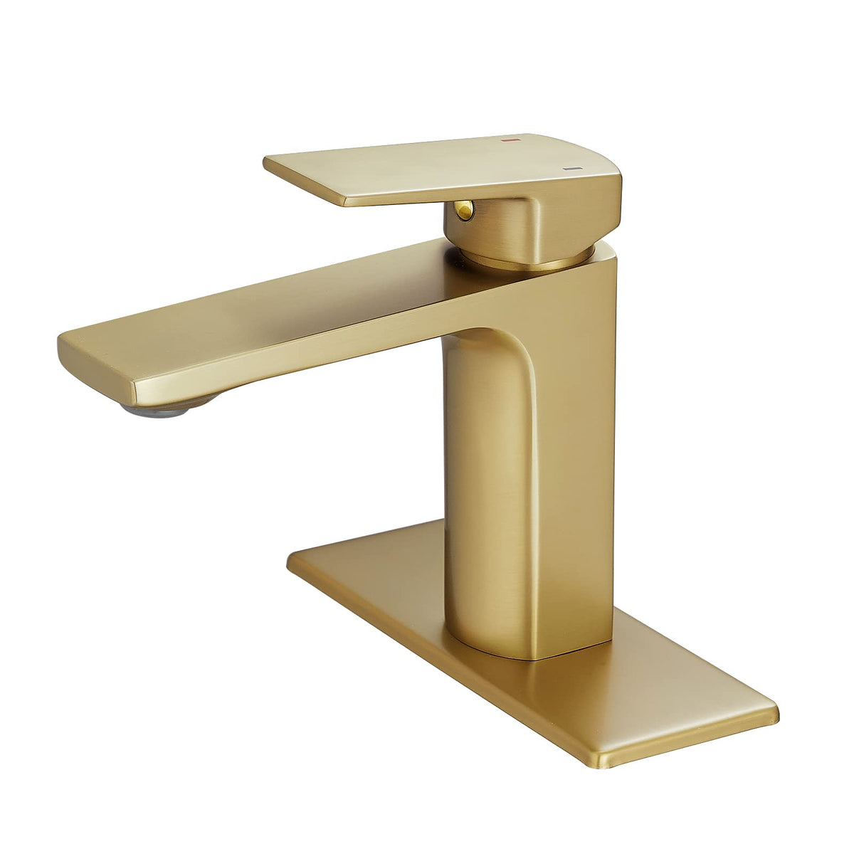 VOTON Chrome Bathroom Faucet Single Handle Bathroom Sink Faucet Lavatory Vanity Faucet with Pop Up Drain & Water Supply Lines