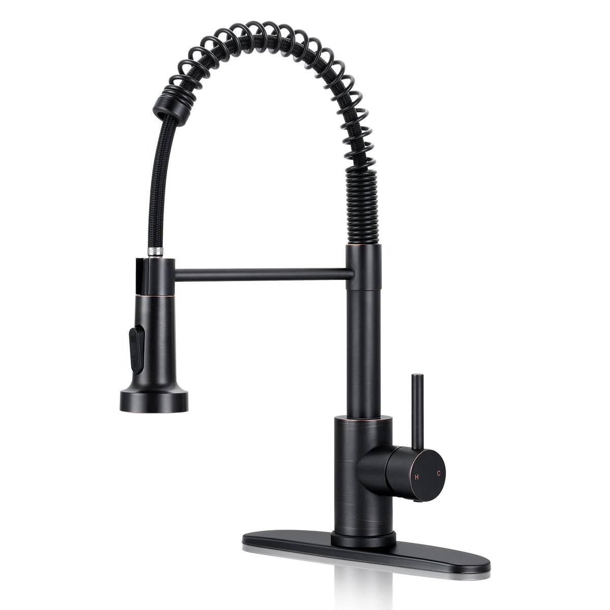 Kitchen Faucet with Pull Down Sprayer, Brushed Nickel