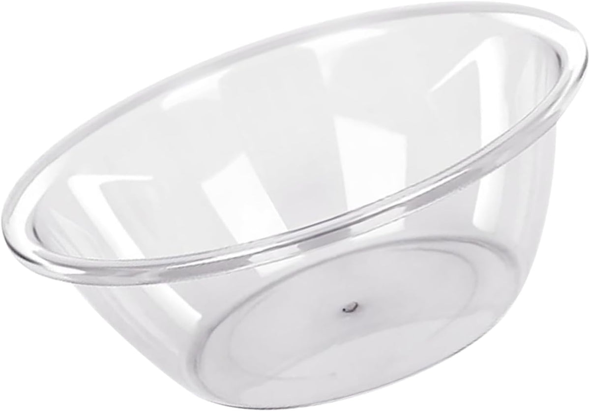 Transparent Wash Basin Transparent Wash Basin Thicken PET Multifunction Round Clear Washbasin Dish Tub for Home Kitchen Bathroom (S)