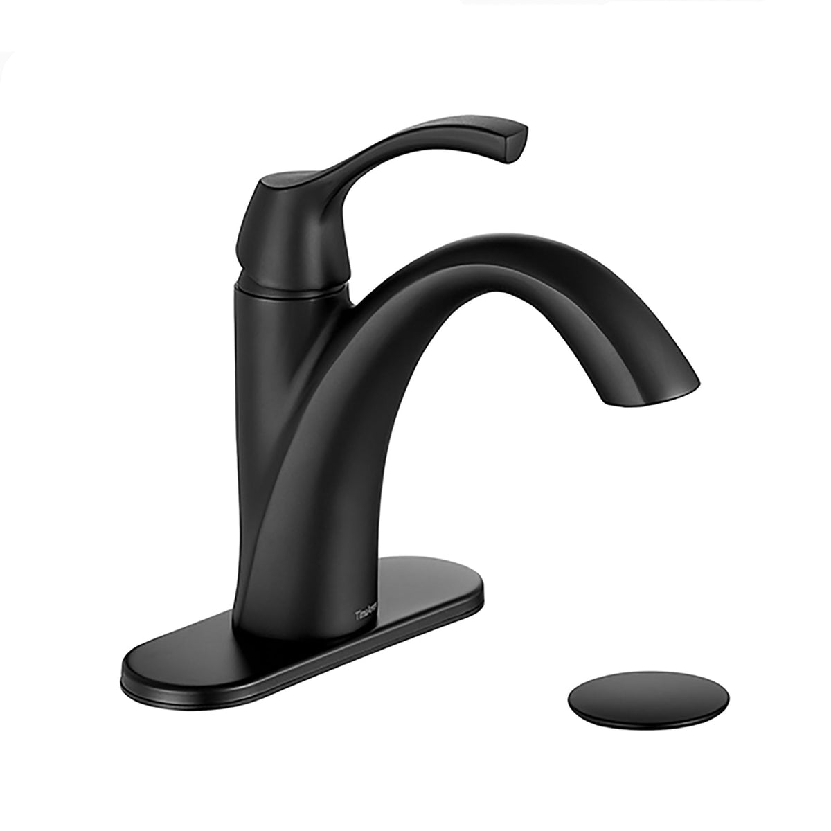 TimeArrow Bathroom Faucet Brushed Nickel with Drain and Water Supply Lines