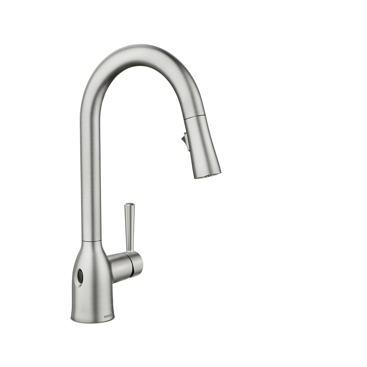Moen Adler Spot Resist Stainless One-Handle High Arc Pulldown Kitchen Faucet with Power Clean, 87233SRS