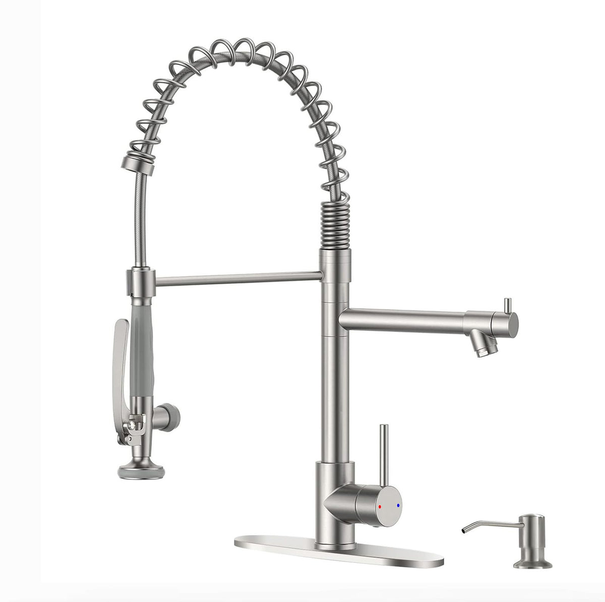 Fapully Black Kitchen Faucet,Commercial Pull Down Kitchen Sink Faucet