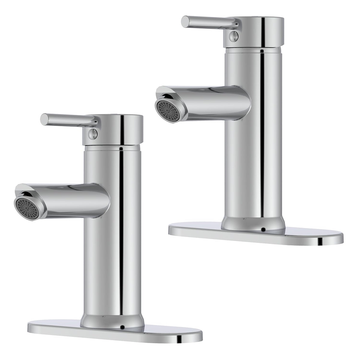 Bathroom Faucet for 1 or 3 Holes, Brass, Chrome