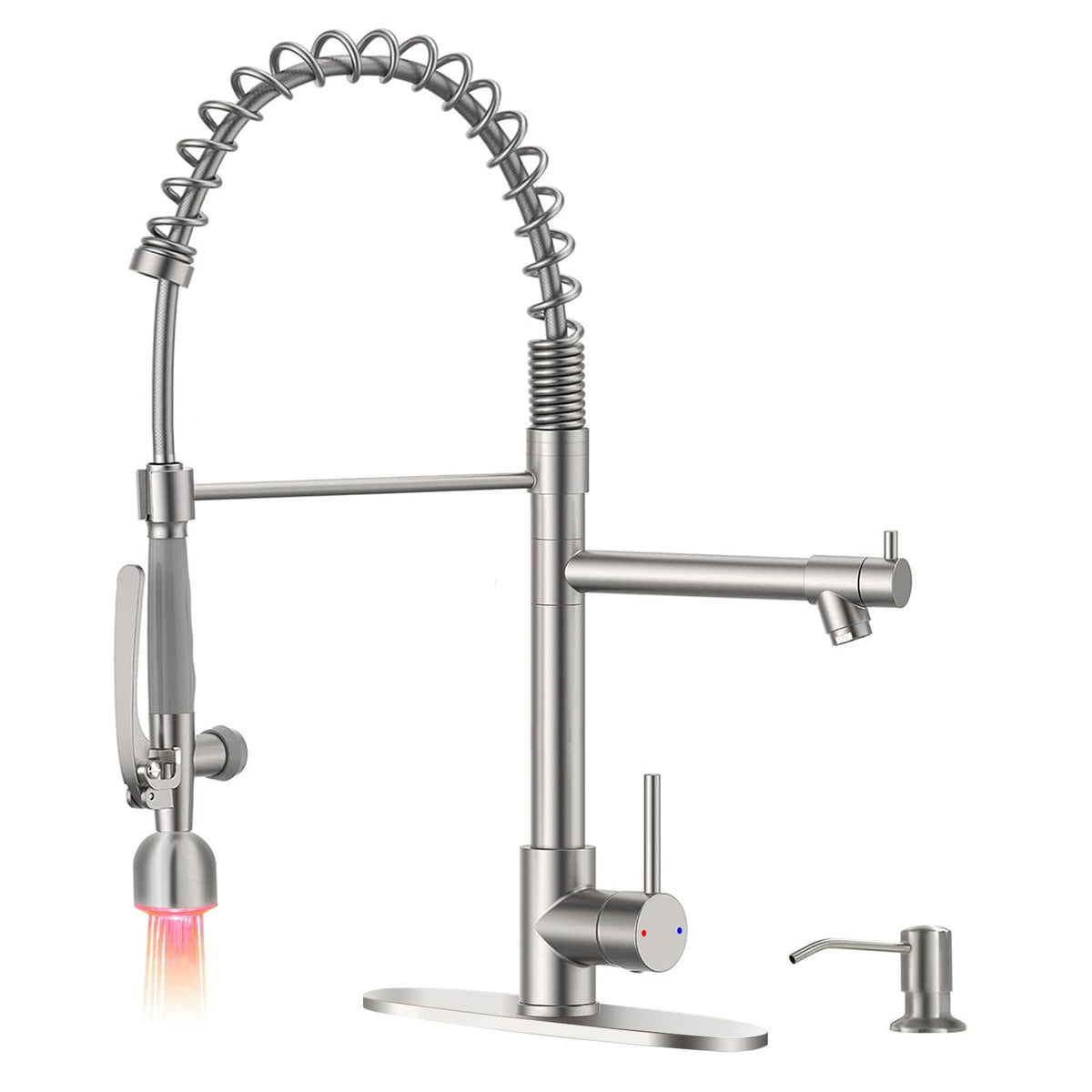 Fapully Black Kitchen Faucet,Commercial Pull Down Kitchen Sink Faucet