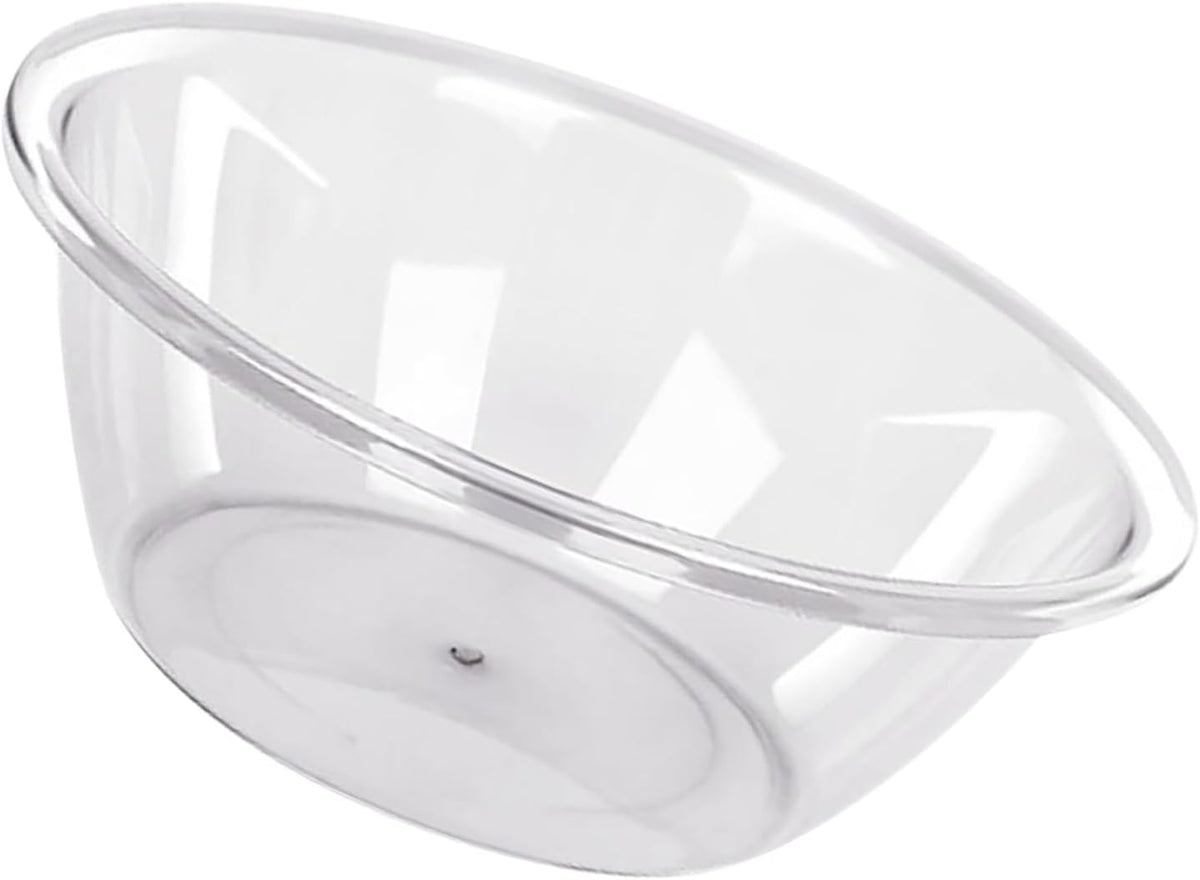 Transparent Wash Basin Transparent Wash Basin Thicken PET Multifunction Round Clear Washbasin Dish Tub for Home Kitchen Bathroom (S)