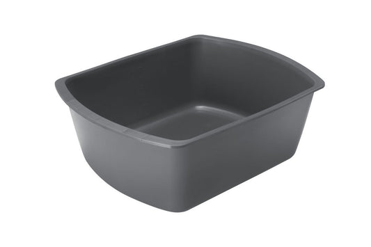Rectangular Washbasin, 6 qt., Graphite, 9.5"L x 12.75"W x 4.5"H,1,Each,DYND80347H