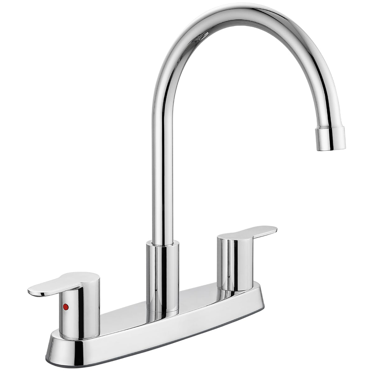 Kitchen Faucet 8 Inch Centerset Brushed Nickel 2-3 Hole Without Sprayer