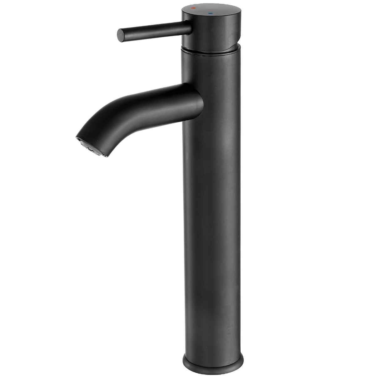 Bathroom Faucet Brushed Nickel Modern Single Hole Bathroom Sink Faucet with Single Handle Suitable for 1 or 3 Holes,Supply Deck Plate and Hose
