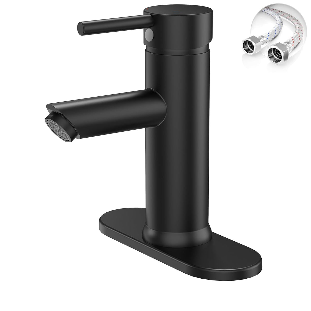 Bathroom Faucet for 1 or 3 Holes, Brass, Chrome