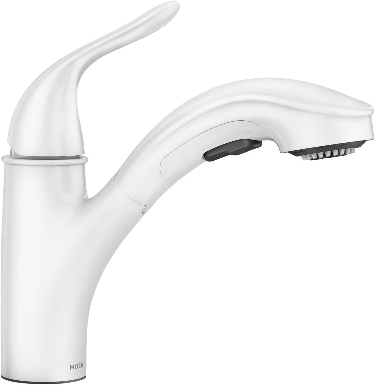 Moen 87557W Brecklyn Glacier White Pull-Out Kitchen Faucet