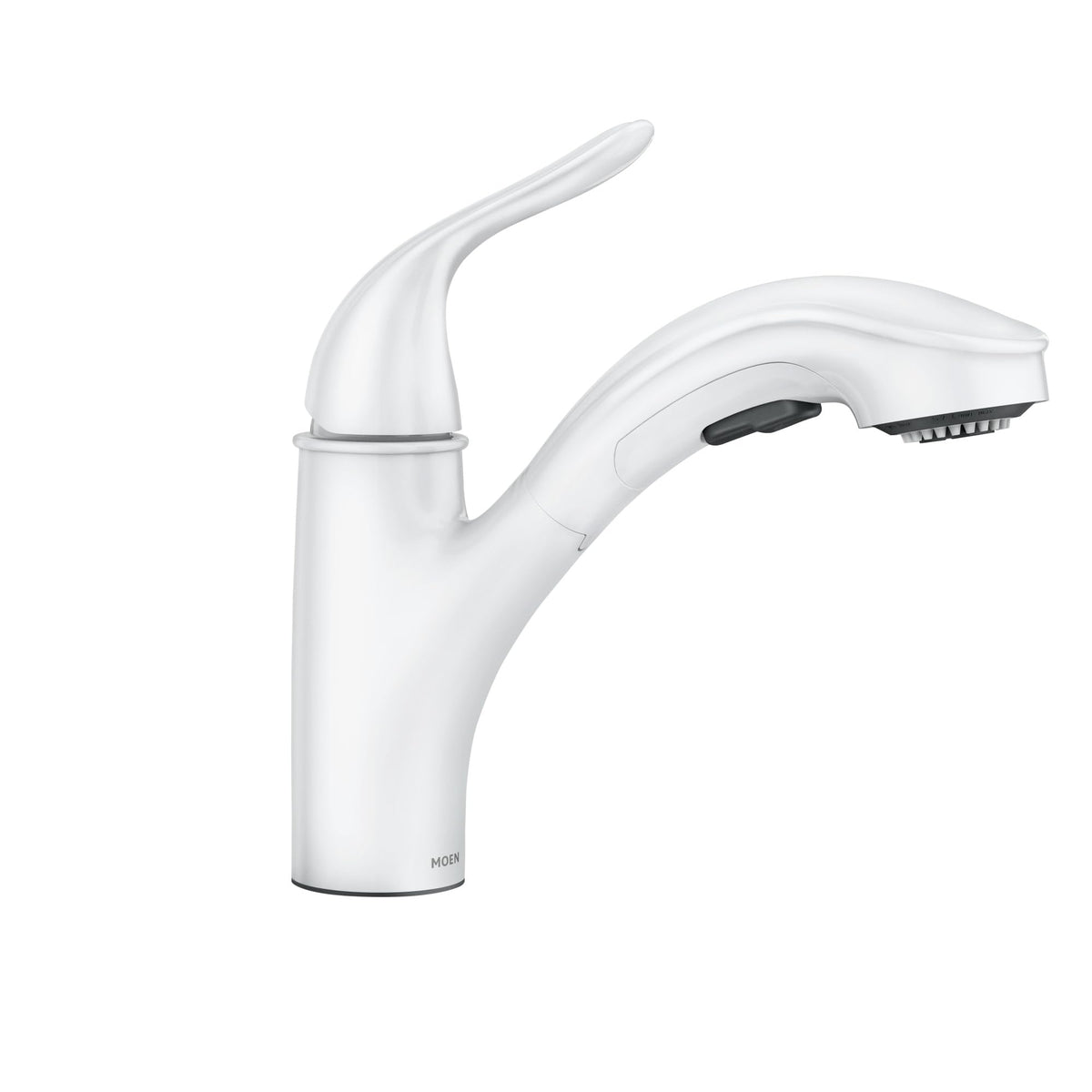 Moen 87557W Brecklyn Glacier White Pull-Out Kitchen Faucet