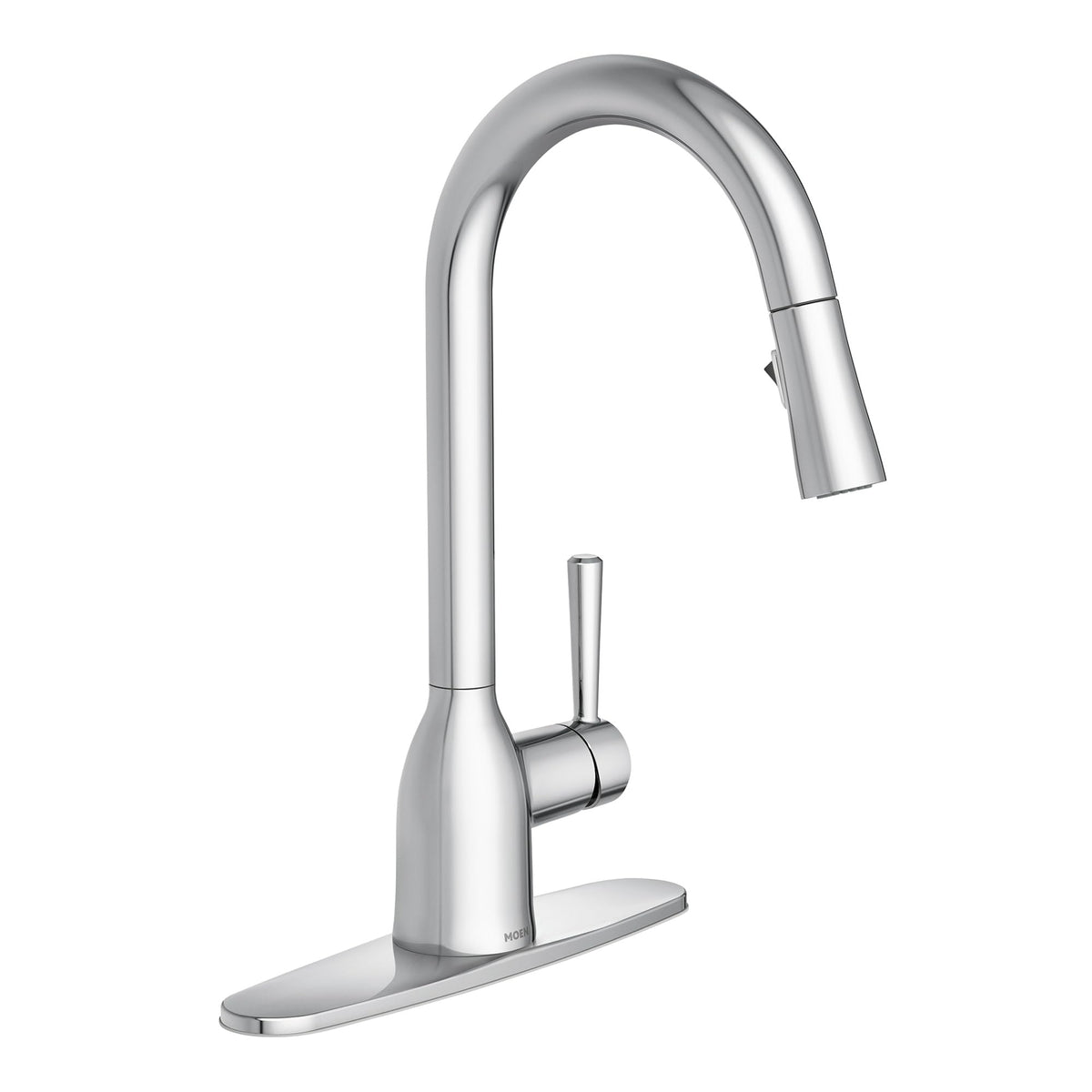 Moen Adler Spot Resist Stainless One-Handle High Arc Pulldown Kitchen Faucet with Power Clean, 87233SRS