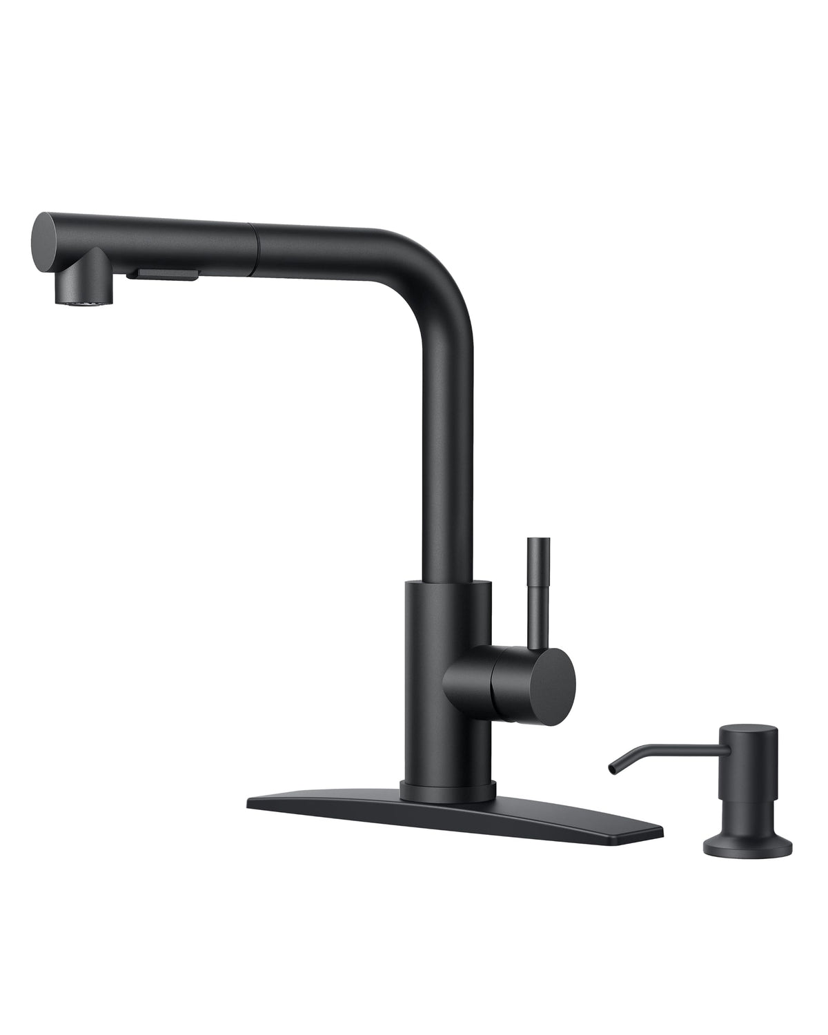 FORIOUS Kitchen Faucets Pull Down Sprayer, Stainless Steel, Brushed Nickel