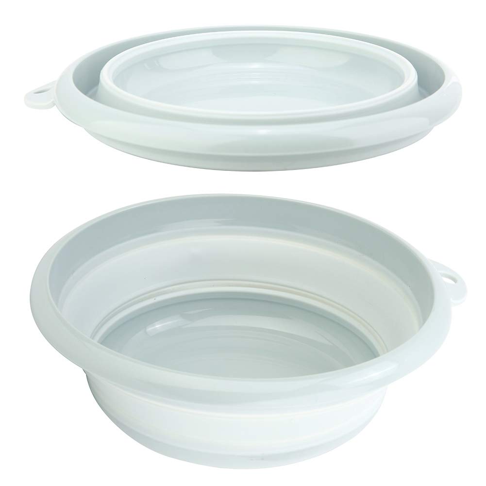 Outdoor Camping Travel Folding Wash Basin Kitchen Plastic Collapsible Dish Tub Unbreakable and Space Saving(2#)