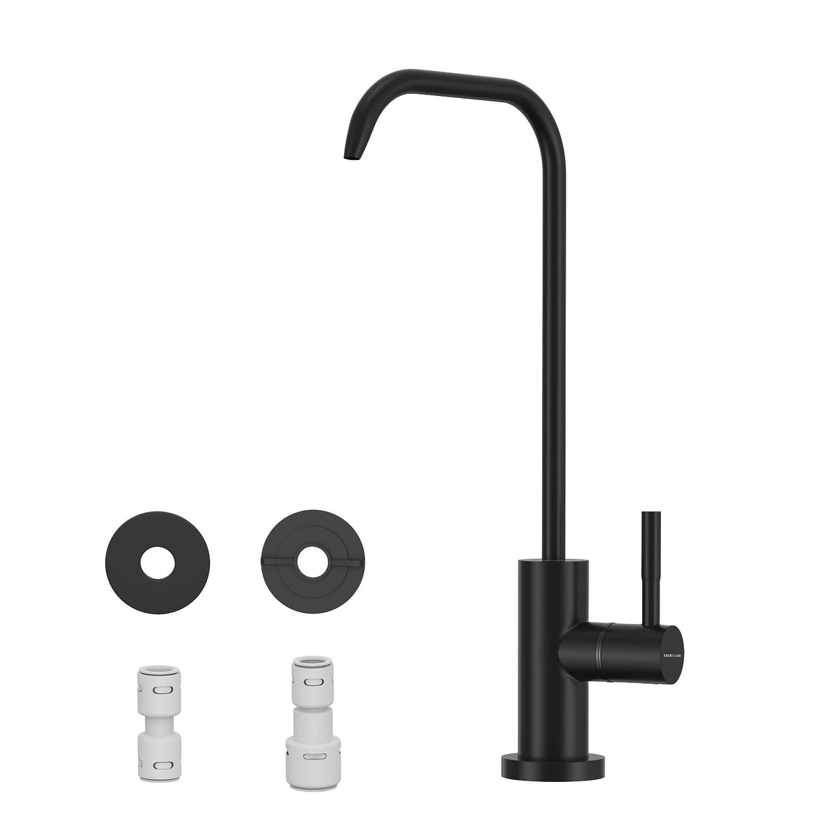 WEWE High-Arc Pull-Down Kitchen Faucet, Brushed Nickel, 3-Mode Sprayer