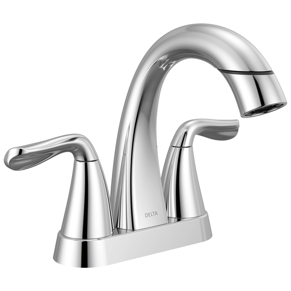 Delta Arvo Centerset Bathroom Faucet, Brushed Nickel 2-Handle Bathroom Faucet, Delta Bathroom Sink Faucet, Brushed Nickel 3-Hole Bathroom Faucet, Spotshield Stainless 25840LF-SS