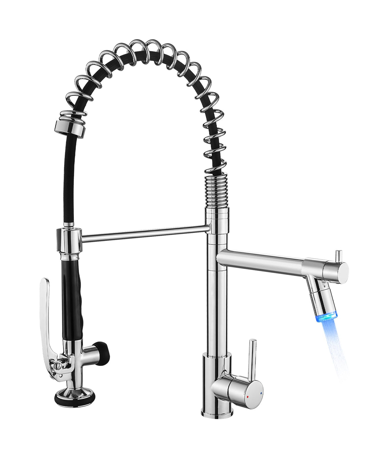 Fapully Black Kitchen Faucet,Commercial Pull Down Kitchen Sink Faucet
