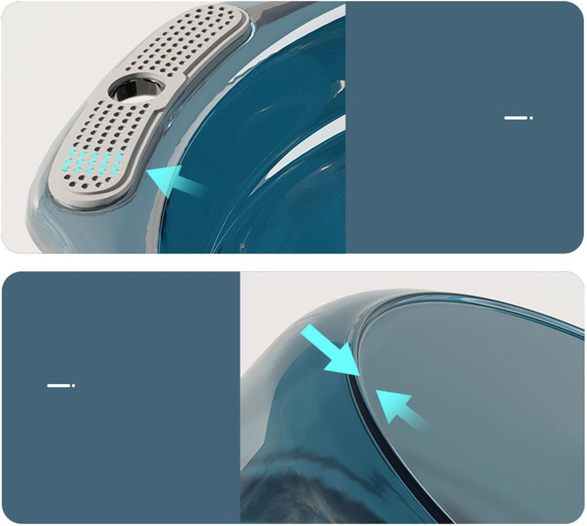 Pilipane Plastic Wash Basin Dish Basin with Handles Thick Durable Portable Dish Tub for Kitchen Bathroom Laundry Household Use (XL)