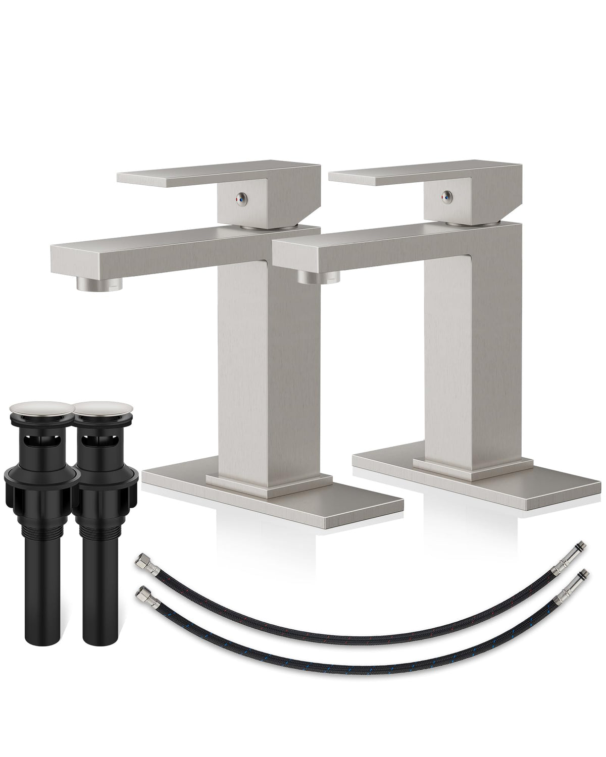 Midanya Bathroom Faucets 1 Hole Single Handle,Brushed Nickel