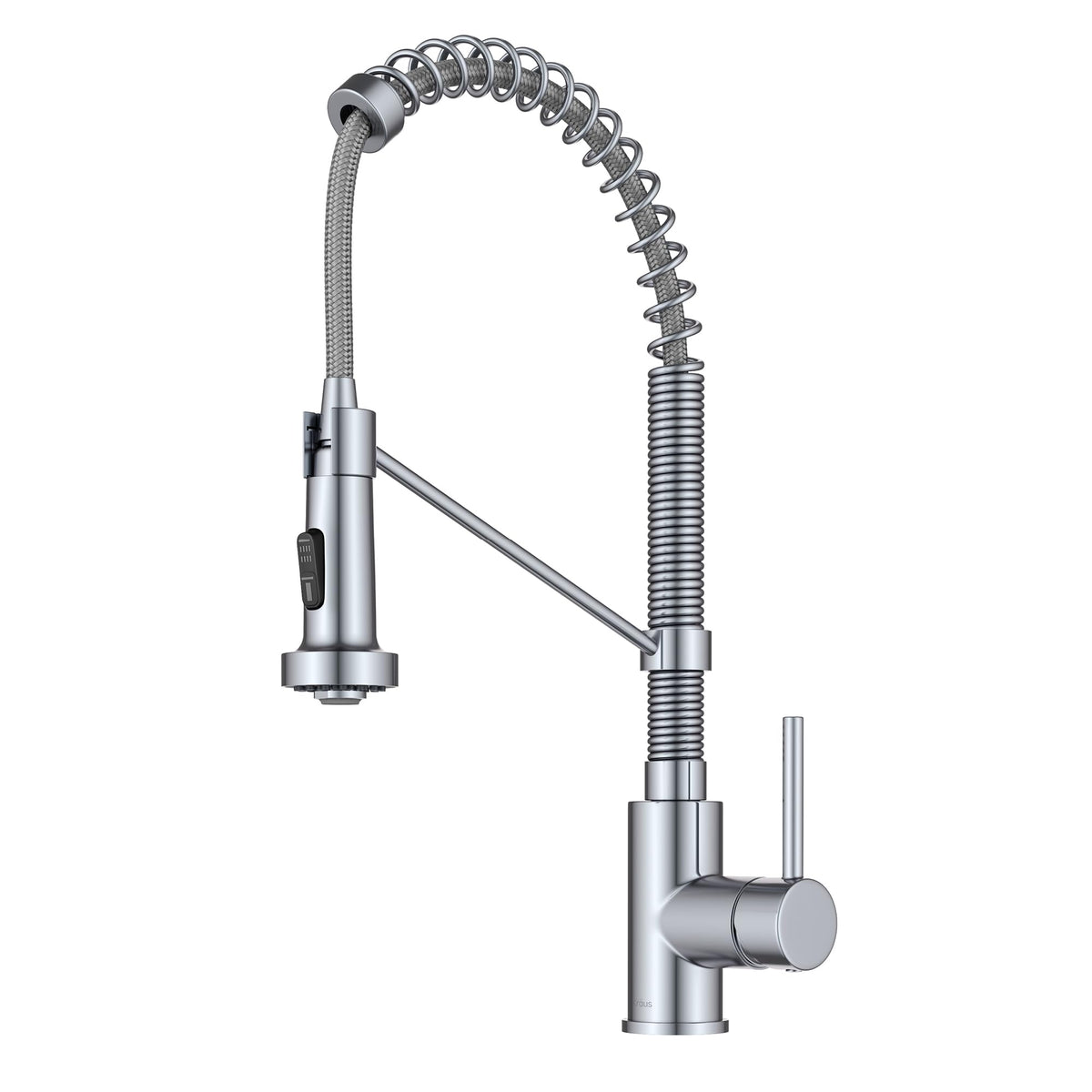 KRAUS Chrome 18.75 in Commercial Pull Down Kitchen Faucet KPF-1610CH