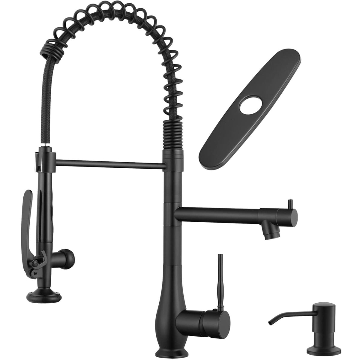 GIMILI Commercial Kitchen Sink Faucet with Pull Down Sprayer Brushed Nickel