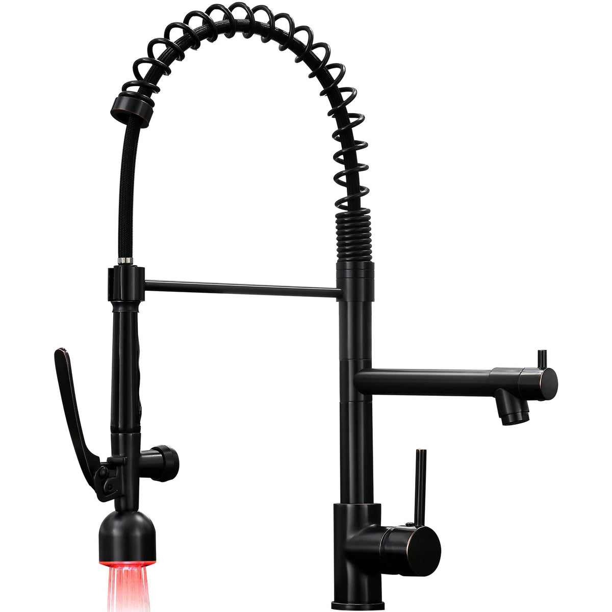 Fapully Black Kitchen Faucet,Commercial Pull Down Kitchen Sink Faucet