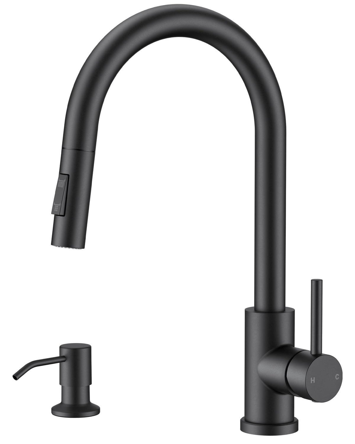 FORIOUS Kitchen Faucet, 2-Mode Pull Down Sprayer, Classic Brushed Gold