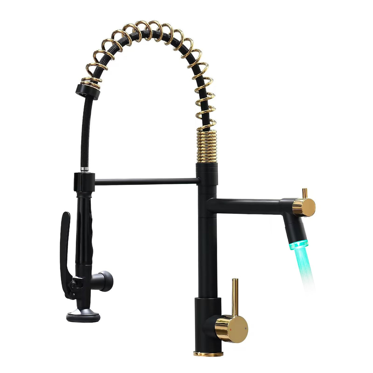 Fapully Black Kitchen Faucet,Commercial Pull Down Kitchen Sink Faucet