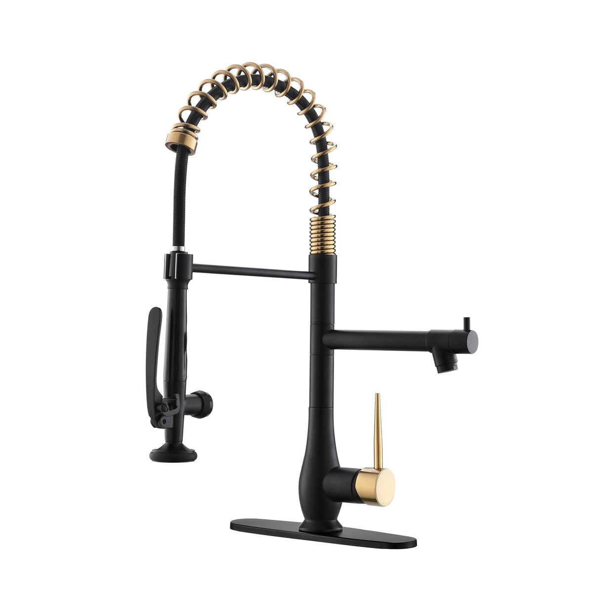 GIMILI Commercial Kitchen Sink Faucet with Pull Down Sprayer Brushed Nickel