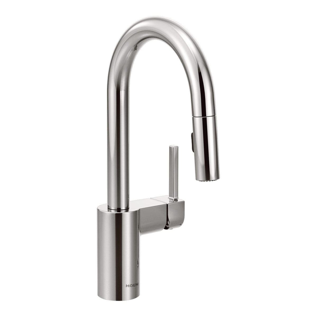Moen Align Spot Resist Stainless One-Handle Modern Pulldown Bar Faucet with Power Clean and Reflex Docking System, 5965SRS