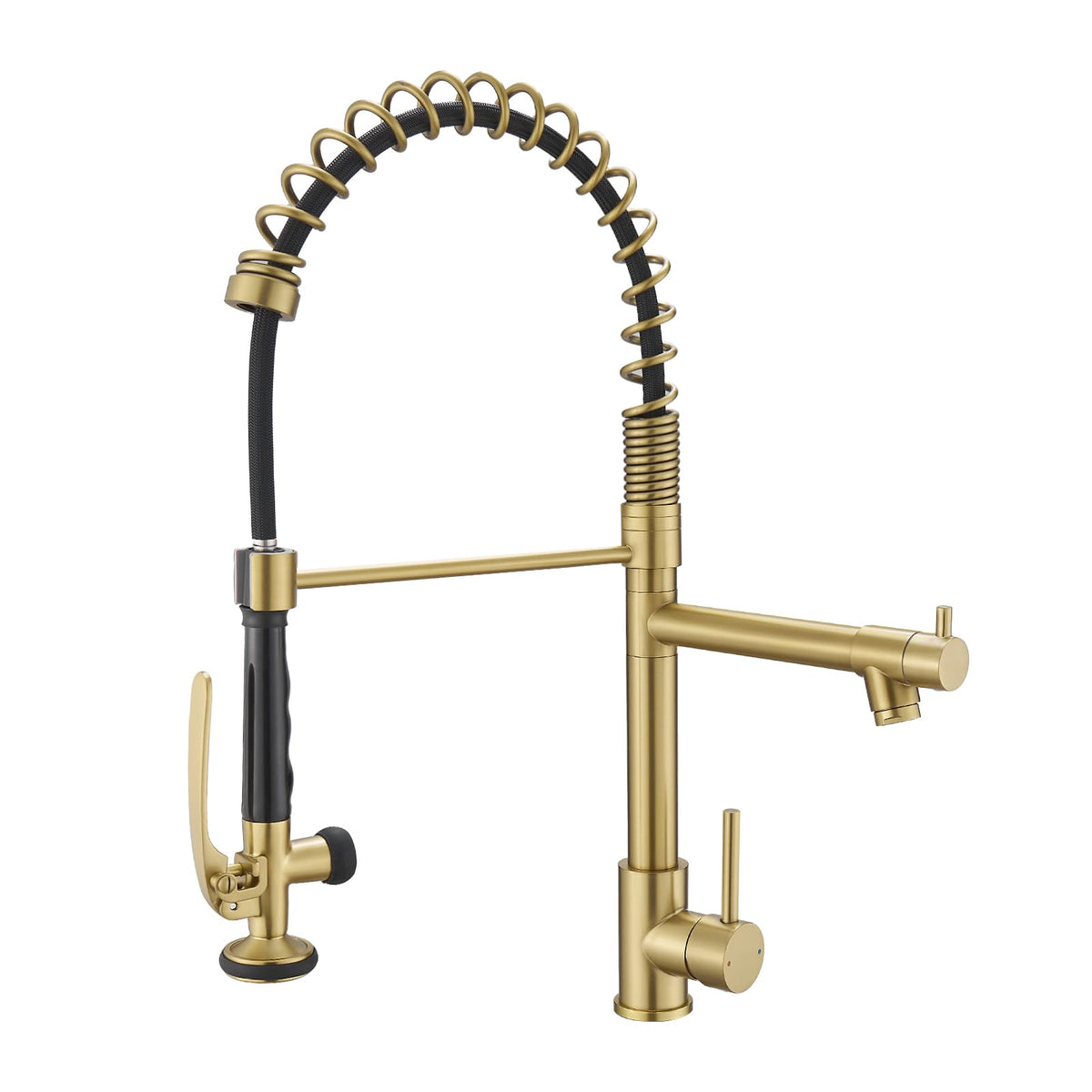 Fapully Black Kitchen Faucet,Commercial Pull Down Kitchen Sink Faucet