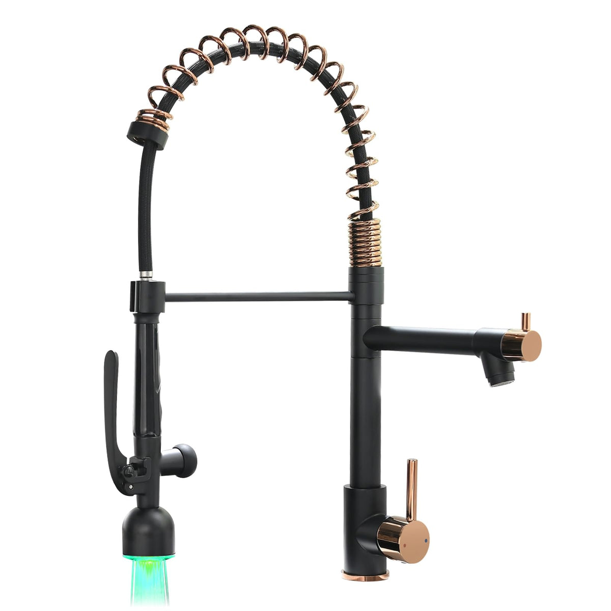Fapully Black Kitchen Faucet,Commercial Pull Down Kitchen Sink Faucet
