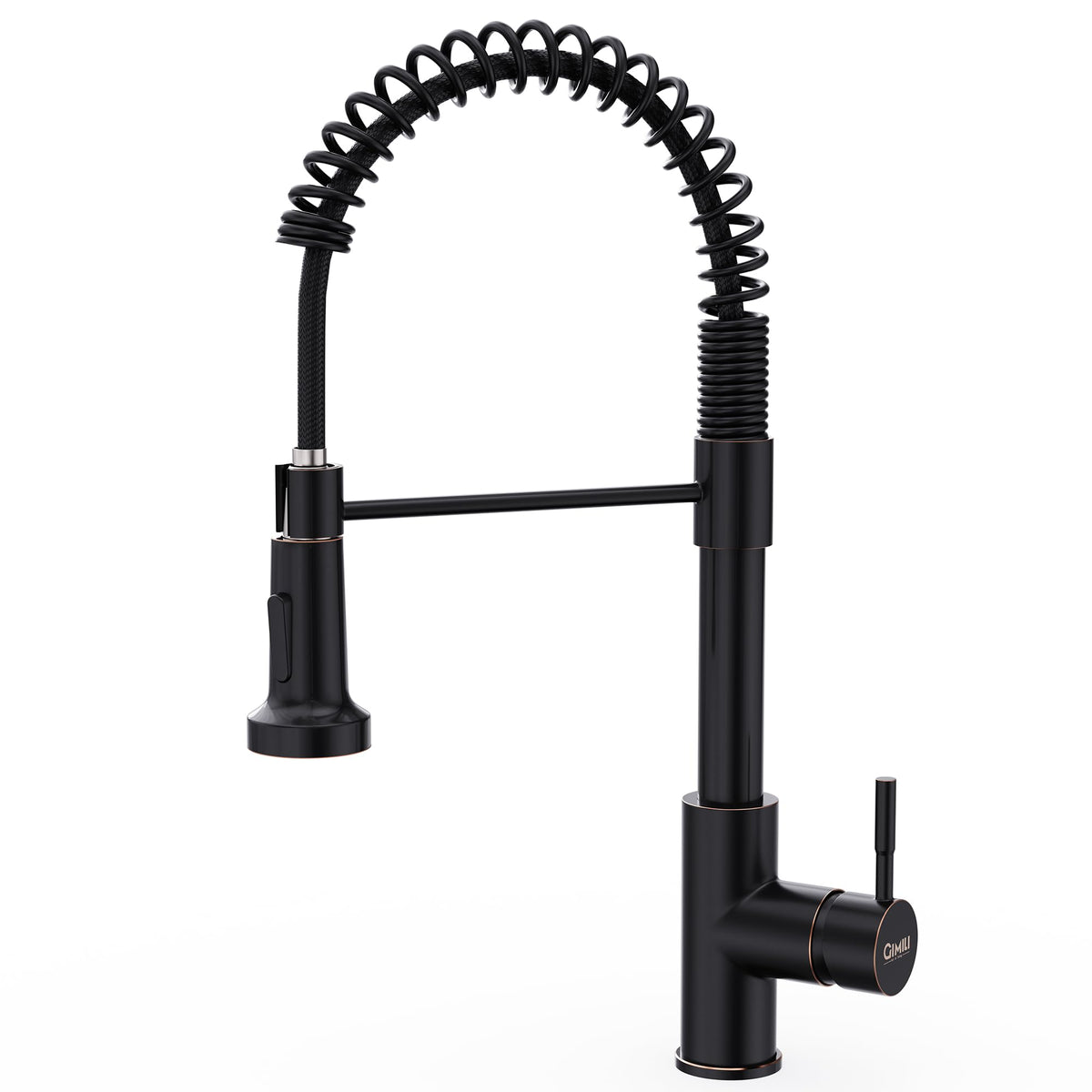 GIMILI Black Kitchen Faucet with Pull Down Sprayer