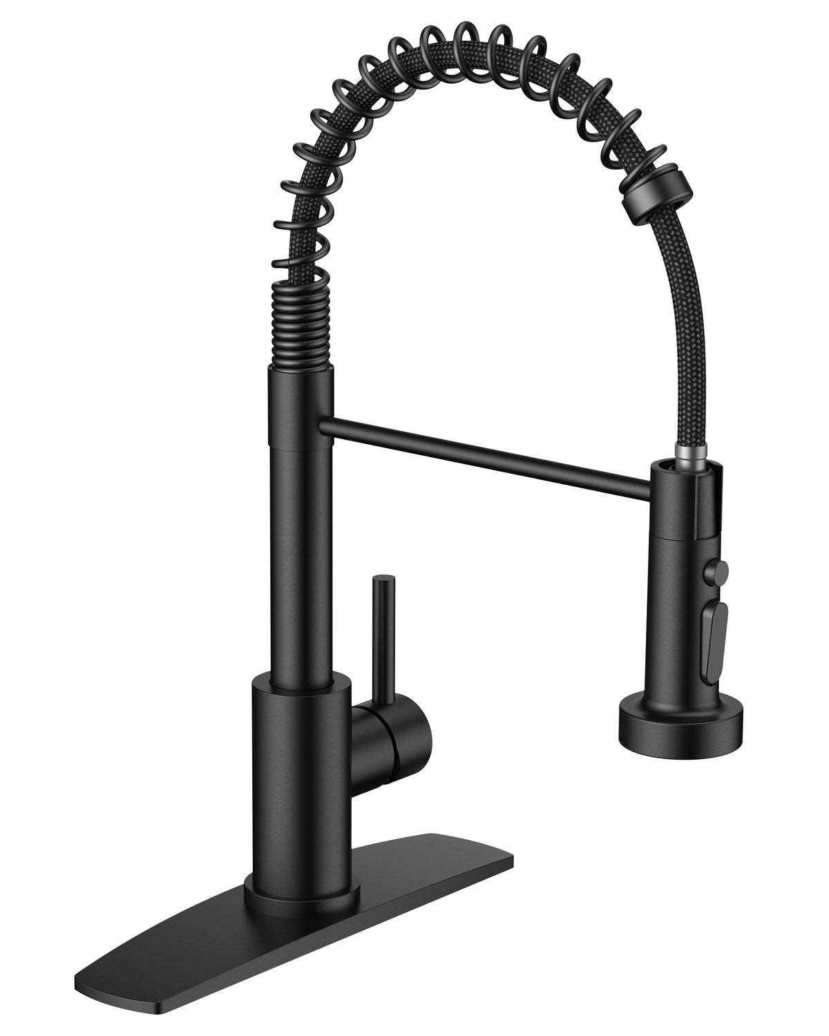 FORIOUS Kitchen Sink Faucet, 3 Modes Sprayer, Single Handle, Brushed Nickel